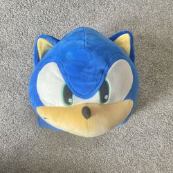 Sonic The Hedgehog Head Plush Tomy Club Mocchi-Mocchi 30th Anniversary Game