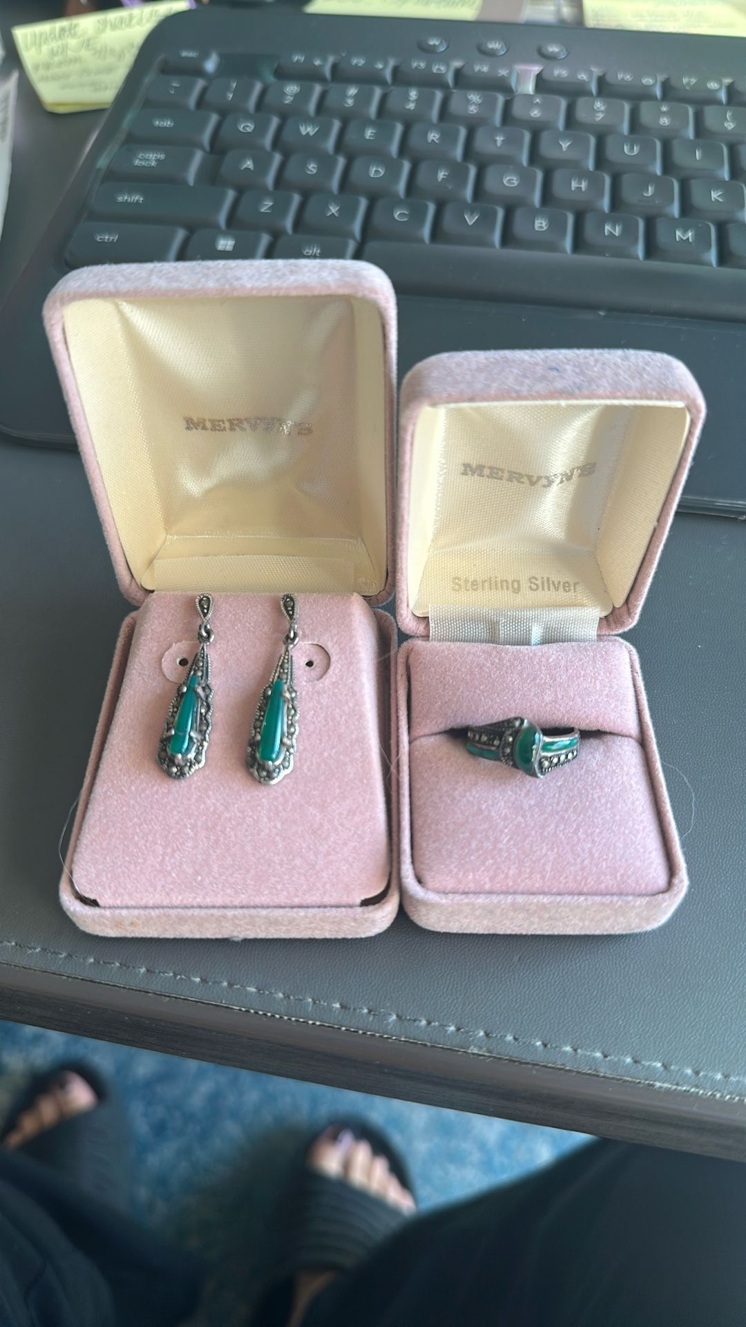 Ring-size 7 and Earrings - OBO