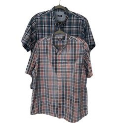 2 of Izod Men’s Relaxed Classics Cotton Shirt Plaid, Sz XL,