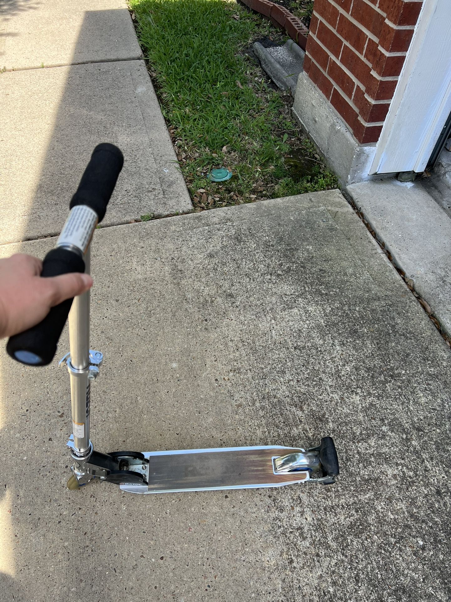 Razor Scooter With Sparker Attachment