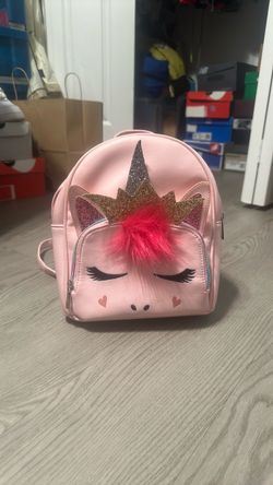 Pink Unicorn Mini Backpack for Kids