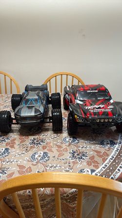 2 rc cars!! Traxxas and arrama