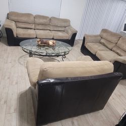 Living Room Sofa Set 3 Pcs