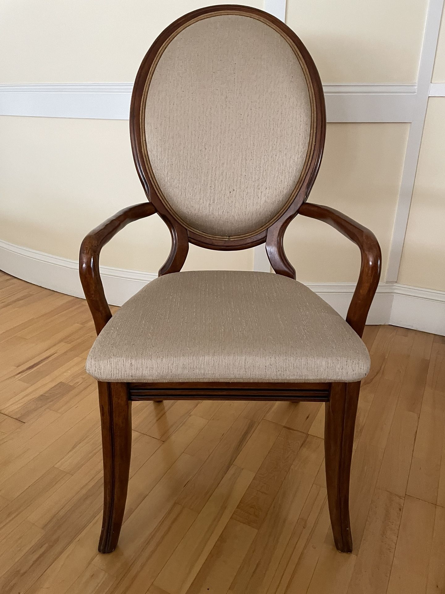 Modern Faux Louis XVI-Style Fauteuil Armchair