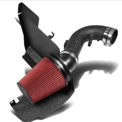 11-14 Ford Mustang 5.0L V8 black cold air intake W/Heat shield and filter