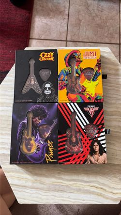 Copper guitar and pick complete collection