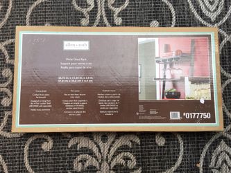 New Allen Roth wine glass rack