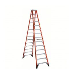 Werner - T7414 - Werner Ladder T7414 Twin Step Ladder, 14', Type IA, 300 lbs