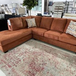 [OM] 🟪 Only $45 initial then take it home 🏡 Brand New 2 Piece Sectional With Chaise 