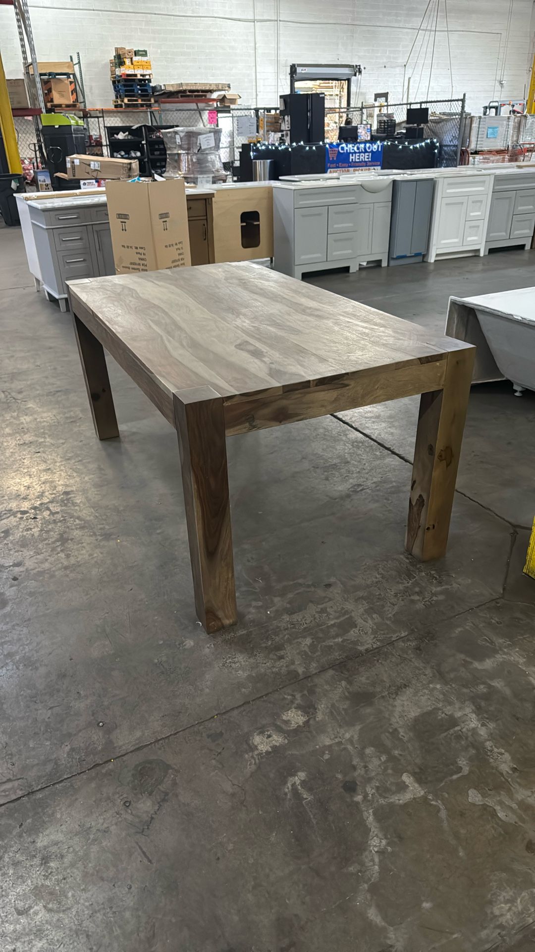 Home Decorators Collection Edmund Sm oke Grey Dining Table