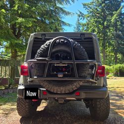 Jeep Wrangler JL 2018 & Up , Swing Out Spare Tire Carrier Fits Up Too A 40" Tire