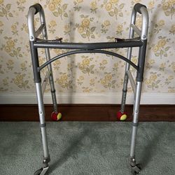 Front Wheeled Walker Folding Deluxe