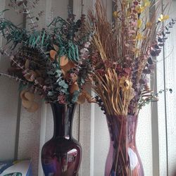 Vase With Fake Plants