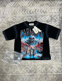 Bkys black tee with rhinestones