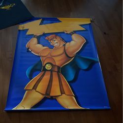 Vinyl  Disney “Hercules”  Vintage Movie Poster 