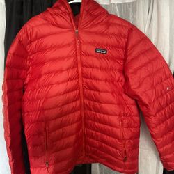 Large Red Patagonia Puffer Jacket