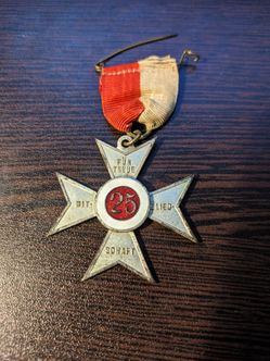 WW1/WW2 German War Merit Cross- 25 Years Service