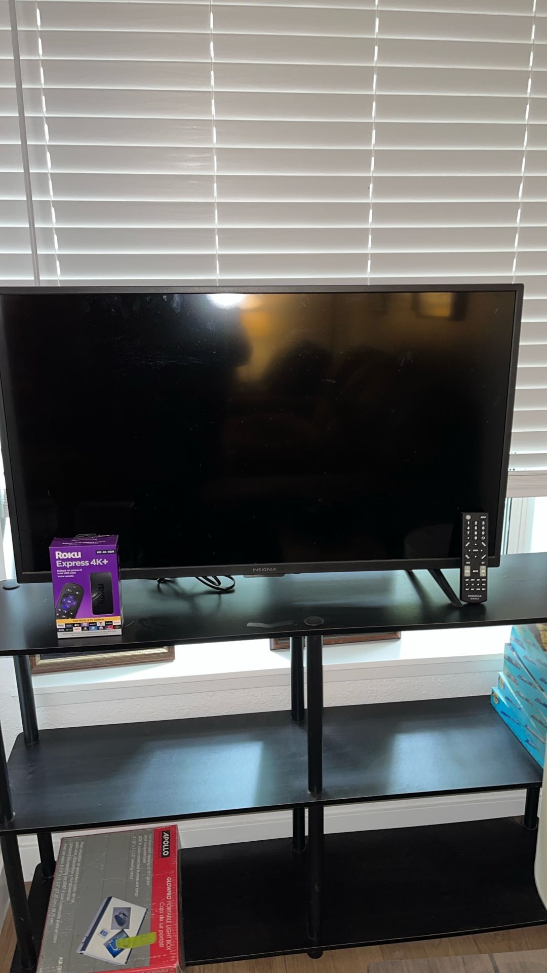 Insignia 40” TV with Roku Streaming Device