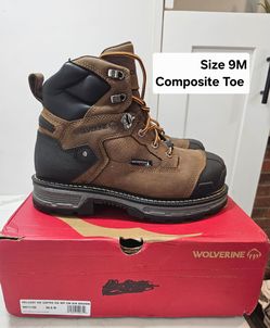 Wolverine Composite Toe Work Boots Size 9
