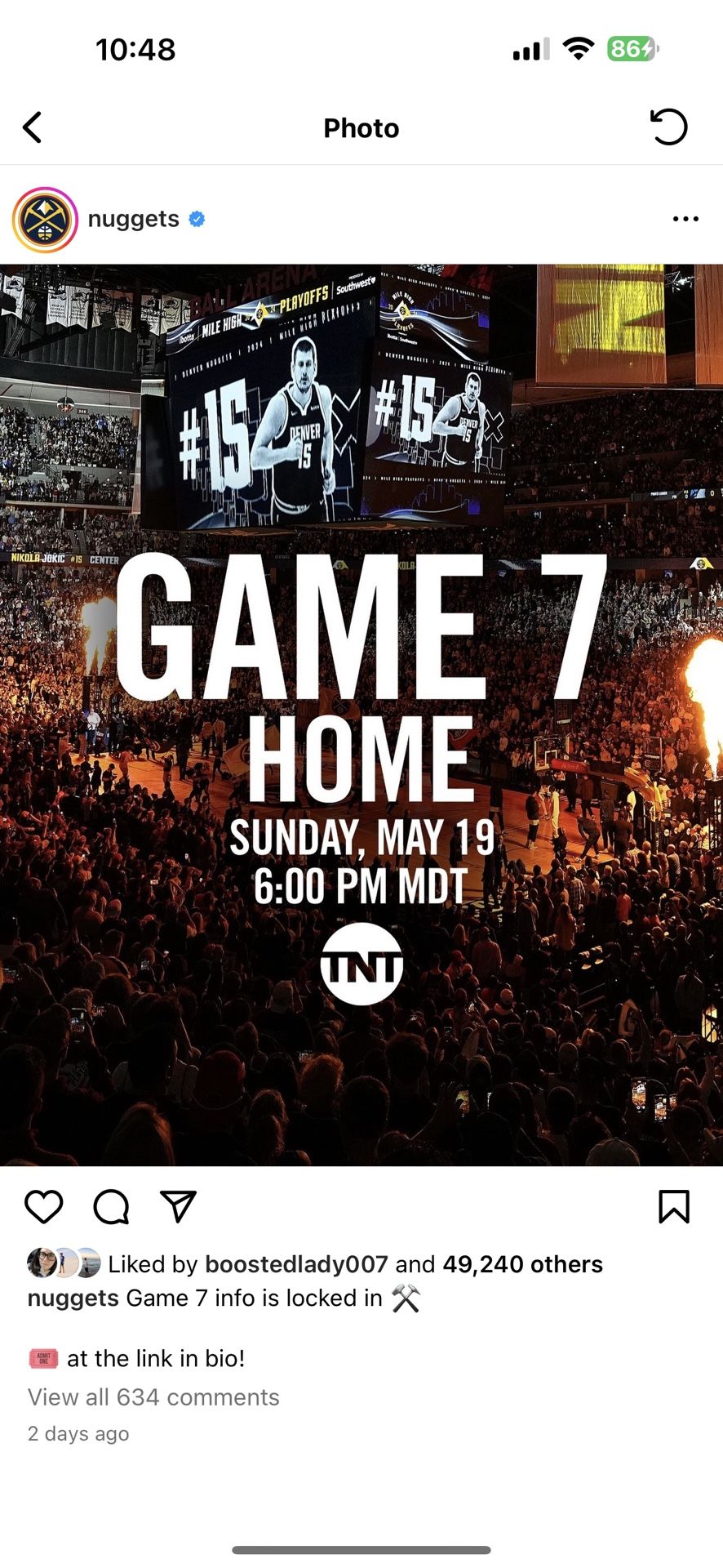 Denver nuggets Game 7
