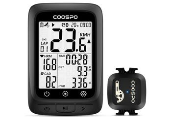 COOSPO Bike Computer GPS Wireless, ANT+ Cycling Computer GPS with Bluetooth, Multifunctional ANT+ Bicycle Computer GPS with 2.4 LCD Screen, Bike Speed