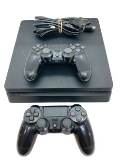 Sony CUH-2015A PS4 Console 500GB Disc 2 Black Controllers HDMI Cable & Power Cable