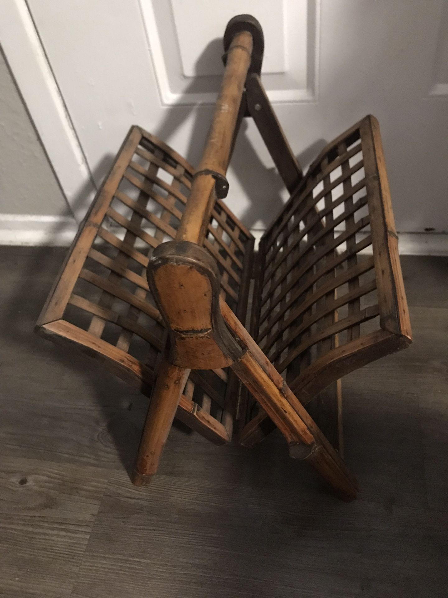 Bamboo Magazine Rack 