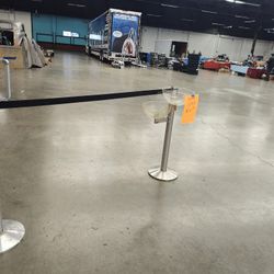display roped off area system