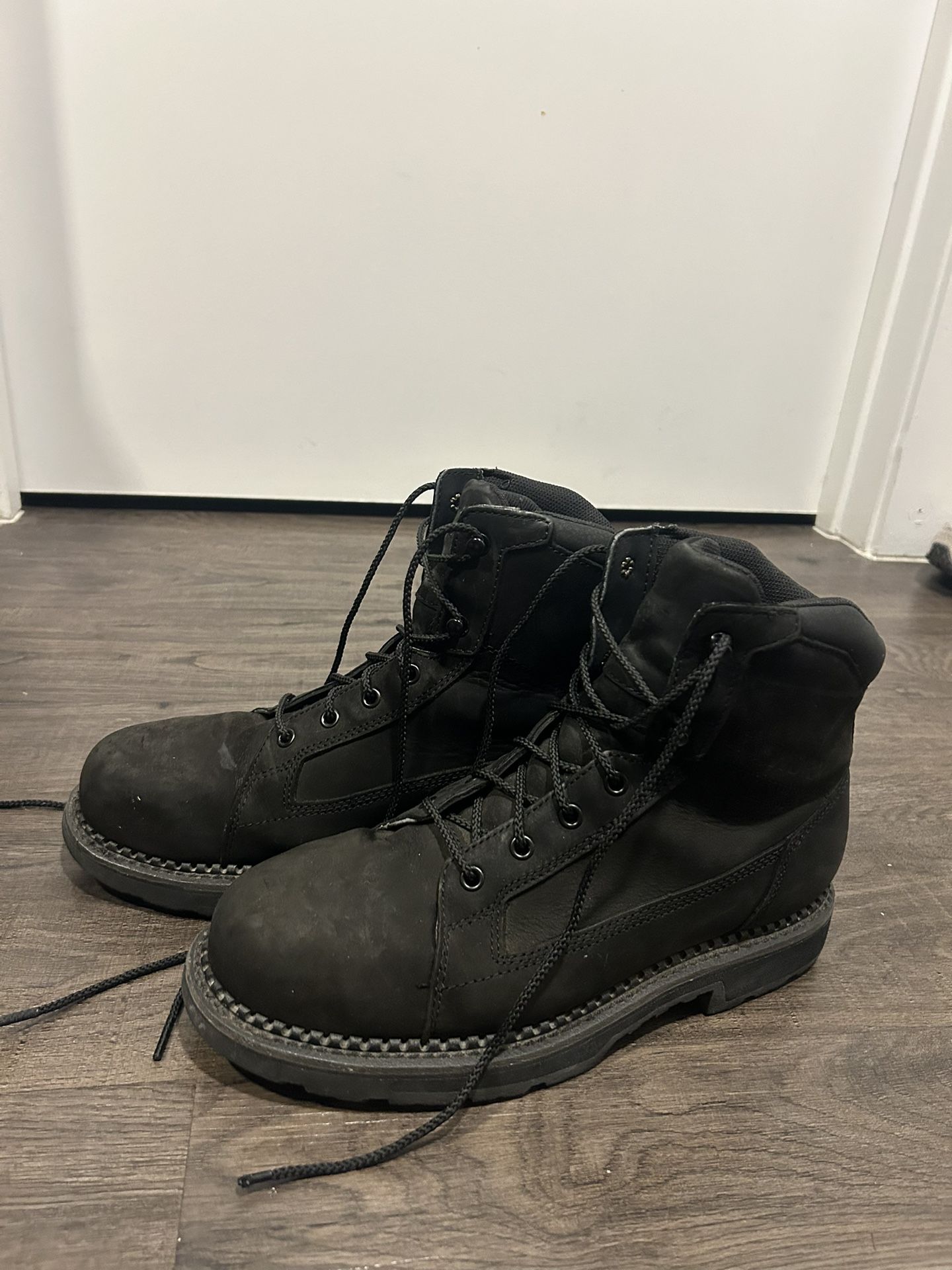 steel toe boots (size 9)