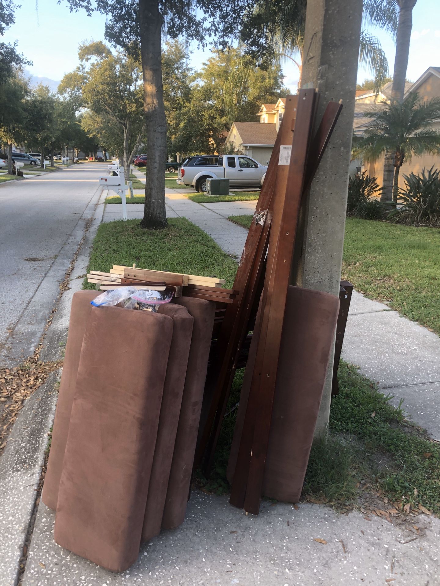 2 Free twin bed frames and one mattress