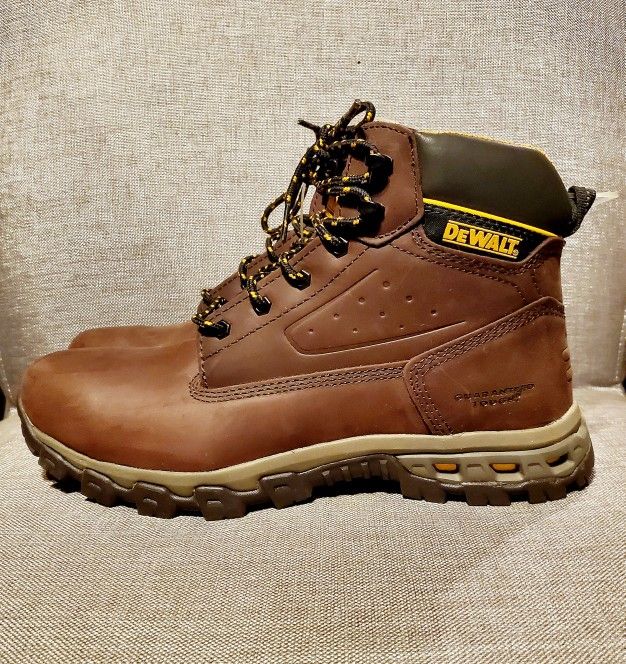 New Leather Work Boots/Dewalt Brown Halogen Men's Size 12M Boots