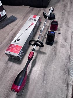 BRAND NEW TORO FLEX -FORCE 60 -VOLT MAX MULTI HEAD 14"-16"-IN STRAIGHT SHAFT BATTERY STRING TRIMMER ATTACHMENT CAPABLE . CHARGER AND BATTERY 60V. 2.5 
