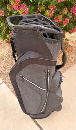 Like New Ogio Ozone Golf 14 way cart bag with rain hood and cooler pocket