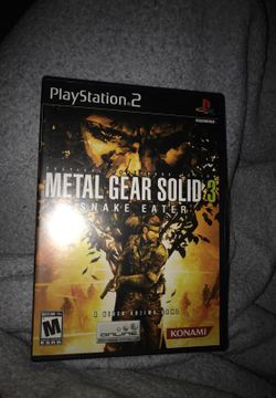 METAL GEAR SOLID 3 SNAKE EATER, PLAYSTATION 2 PS2 Complete CIB w/ Box