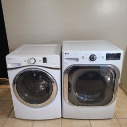Whirpool Washer And Jumbo Capacity LG Gas Dryer Free Deliver And Install 3 Month Warranty 