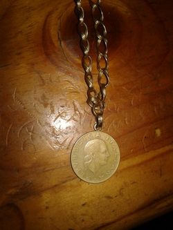 14kg italian coin chain link with gold electroplated chain