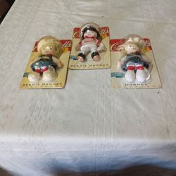 Vtg. 2000s Campbell Soup Kids Beanie Magnet Dolls