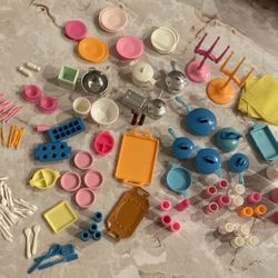 Huge Barbie & Friends Ken Kitchen Accessories Lot Vintage