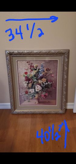 Home Interiors framed artwork