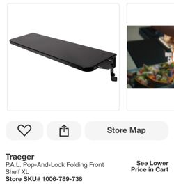 Traeger P.A.L. Pop-And-Lock Folding Front Shelf XL