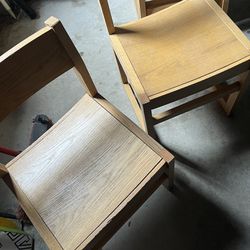 4 Wooden children’s Chairs 