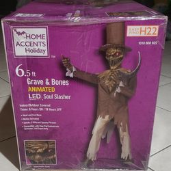 Home Depot Grave And Bones Soul Slasher Halloween Animontronic 