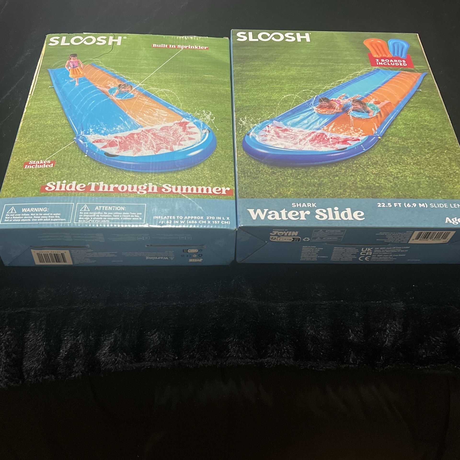 2 Water Slide One In each Box
