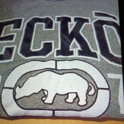 ECKO UNITD CLOTHING COMPANY SWEAT SHIRT MEN'S 4XL GREY CREW NECK FLEECE SWEATER GRAPHIC LOGO