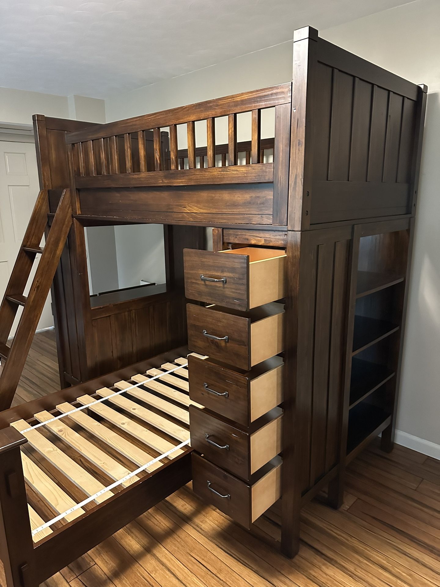 Pottery Barn Kids Bunk Bed Camp Bunk System With Mattress Excellent Conditions