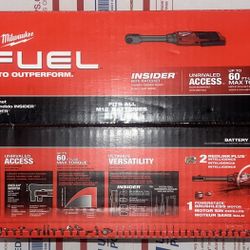 Milwaukee M12 Fuel Extended Reach Insider Ratchet Tool. Model #3050-20