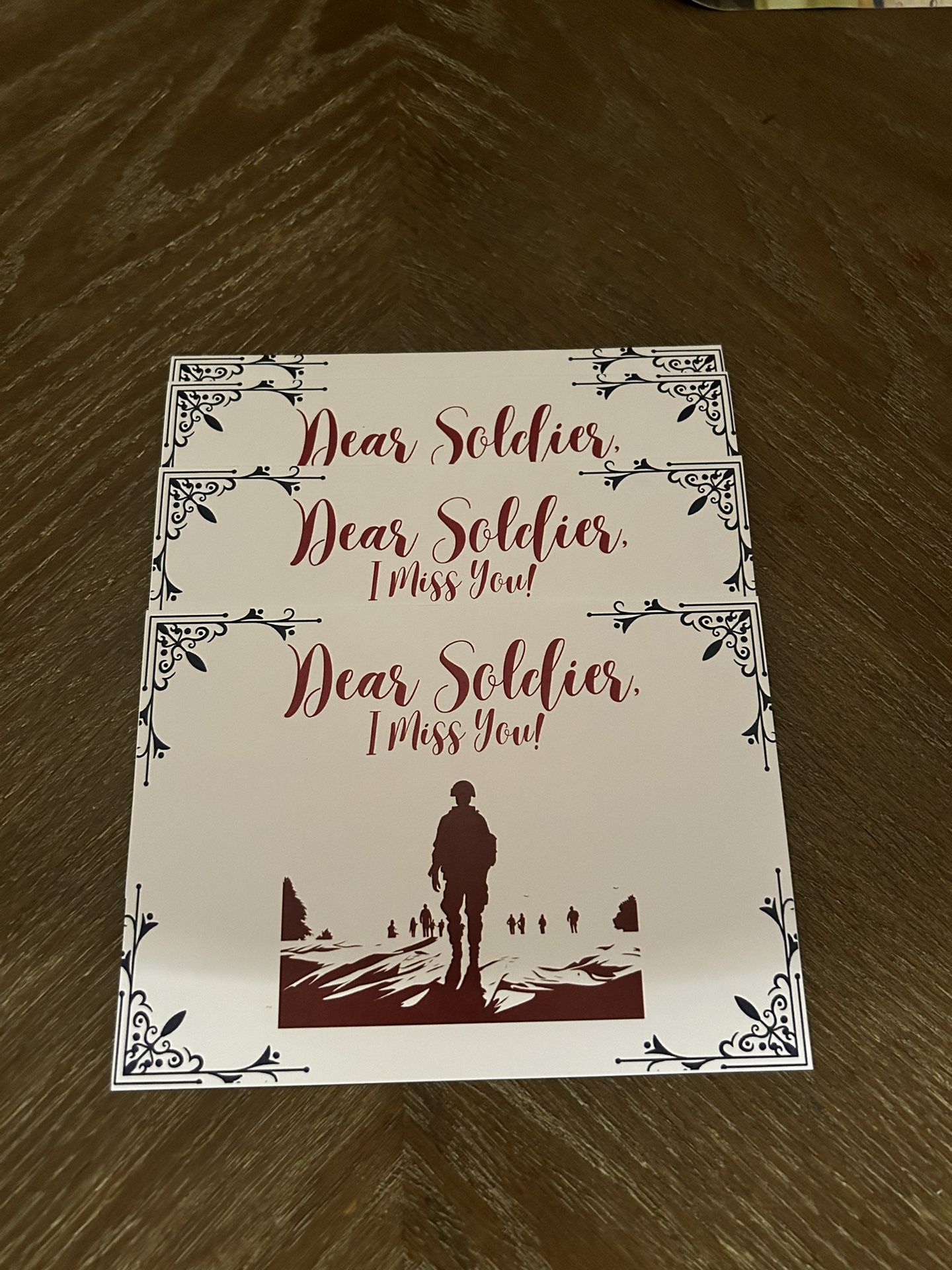 Dear Soldier Card