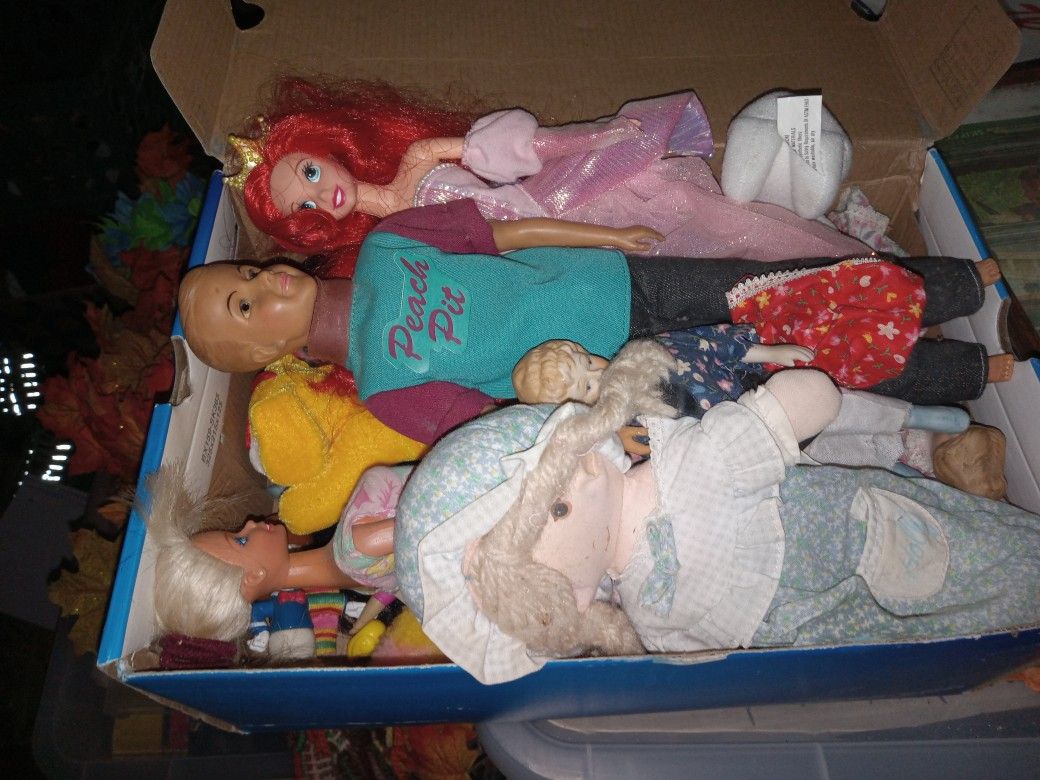 Assorted Dolls And Toys