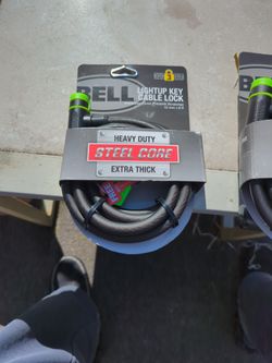 Brand New.  Bell Light Up Key Cable Lock