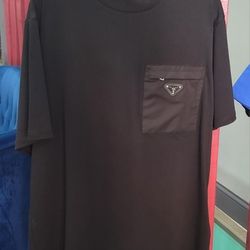 Prada Re-Nylon and jersey T-shirt